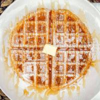 Syrup And Powdered Sugar Waffle · 