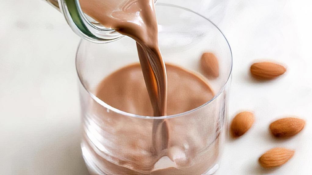 Cacao Almond Mylk · Almond Mylk, Dates, Cacao, Himalayan Salt