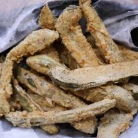 Fried Dill Pickles · The only way i eat my veggies is if they are hand-breaded and deep fried at Jumpin' catfish....