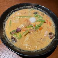 Seafood Red Curry /W Rice · 
