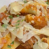 Roasted Pork Ragu · Pork shoulder seared and slow roasted with carrots, onion, imported tomatoes, herbs, garlic,...
