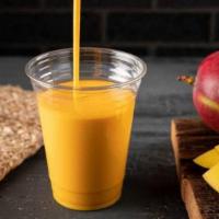 Mango Lassi · Traditional popular mango-flavored shake made with fresh yogurt