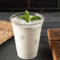 Mint-Salted Lassi · Traditional salty yogurt shake flavored with fresh mint