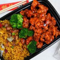 General Tso'S Chicken · Hot and spicy. Marinated chunks of chicken sauteed in a spicy honey vinegar sauce.
