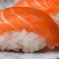 Salmon (2) · Raw fish.