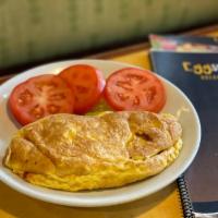 Cheese Omelette · Stuffed with Jack and cheddar