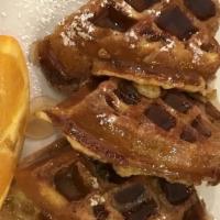 Waffle French Toast · House made waffles dipped in our French toast batter