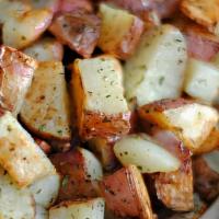 Red Skin Potatoes · Loaded with bacon and cheese.
