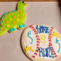 Large Cut Out Cookie · Sugar cookie - iced and decorated (designs vary by season).