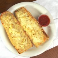 Garlic Bread With Melted Cheese · 