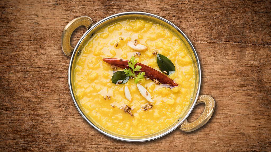 Dal Wave · Yellow lentils boiled and tempered with cumin, ginger, curry leaves and mustard seeds
