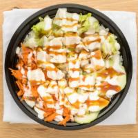 Chicken Run  · Grill chicken, lettuce, cucumber, carrots, with yum yum and teriyaki sauce.