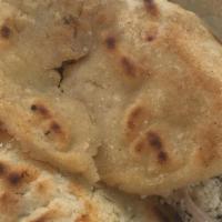 Gorditas (Each) · hand-made cornflour tortillas stuffed with refried beans, choice of meat, cilantro, onion, a...