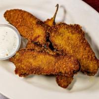 Jalapeño Poppers · Served with ranch or sriracha ranch.