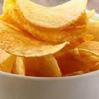 Get Your Chip On · (Vegetarian) Idaho potato slices cooked until golden brown and garnished with salt.