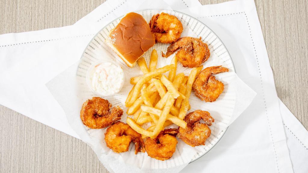 Jumbo Shrimp · Fries,Roll,Drink