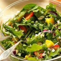 Garden Salad · Fresh lettuce, onion, tomato, cheese.