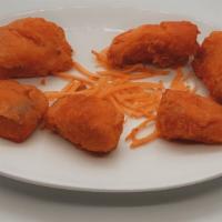 Fish Pakora · Seasonal fish deep fried in chickpea batter. (6 pieces)