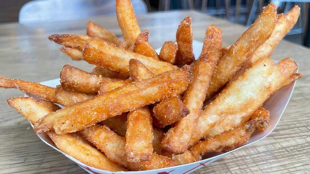 House Seasoned French Fries · Seasoned with our house blend spice and fried to a crisp perfection!