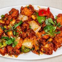 Chilli Chicken · Deep-fried marinated shrimp sautéed with Indo-Chinese chilli sauce.