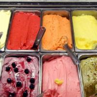 Gelato & Sorbet Flavors · Single Scoop or upgrade to 16oz of our creamy gelato or sorbet flavors