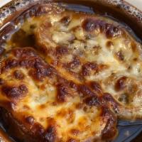 Crock Of Homemade French Onion · 