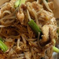 Pad Thai · Gluten-free. One of Thailand’s national dishes, is stir-fried rice noodles with our authenti...