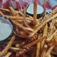 Chips Or Fries Basket · Choice of homemade hand-sliced chips or fresh-cut fries, with side of ranch dressing and alf...