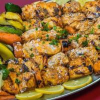 Shish Tawook (Whole) · Classical or Lemon Oregano. Marinated and grilled chicken breast kabob.