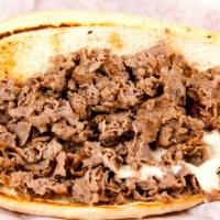 Naked Philly Cheese Steak · Steak or chicken and white American cheese on an amoroso hoagie. There are no veggies on thi...