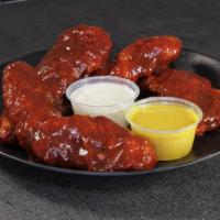 Sweet Bbq Chicken Tenders · Homemade Sweet BBQ Sauce soaked into the tenderlicious breading! 5 Chicken Tenders per order.