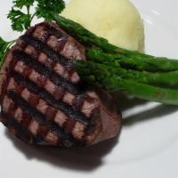 Double Petite Filet Mignon · Double up. Two 4 oz. filets with mashed potatoes and spinach.