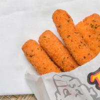 Cheese Sticks · Most popular. Deep-fried breaded sticks filled with Mozzarella cheese.