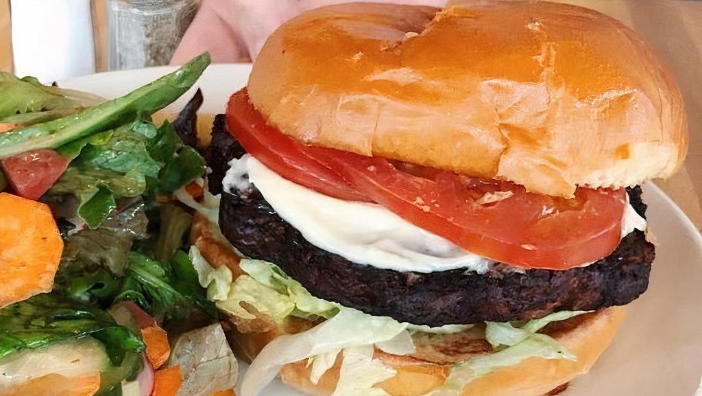 Chipotle Black Bean Burger · mayo, lettuce, tomato