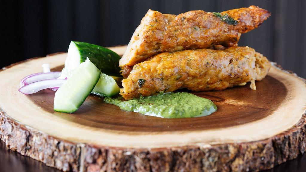 Mint Cafe Spiced Tangri Kebab Chicken · Whole tender chicken leg portions marinated in yogurt and special spices & cooked in the Tandoor. (does not include rice and naan).