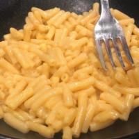 Macaroni & Cheese · Hearty portion of good ole kiddie goodness.
