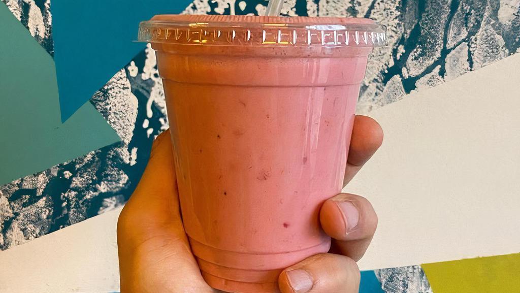 Arabian Smoothie · Our dessert smoothie with a blend of strawberries, banana, and sweet yogurt.