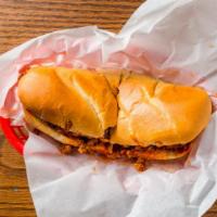 Italian Sausage Grinder · Served with an eight-inch hoagie with red sauce and cheese.