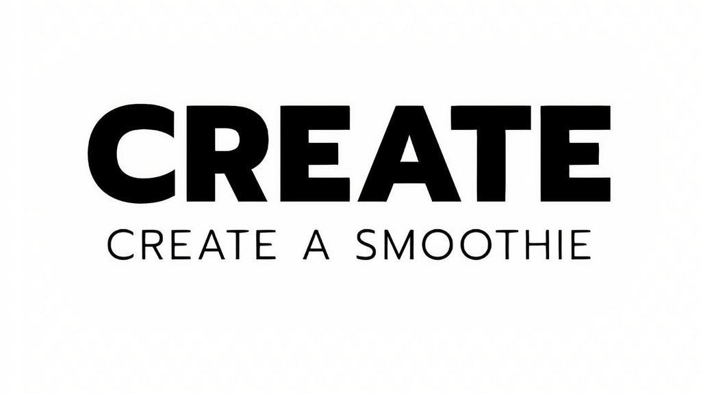 20Oz. - Byo Smoothie · Create Your Own Smoothie