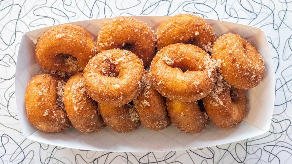 Mini Donuts · Fried sweet dough.