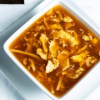 Hot & Sour Soup (Cup) · Spicy. Shredded pork, mushroom and bambo.
