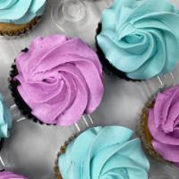 Colored Rosettes (12 Cupcakes) · Choose between two colors as the beautiful rosettes on top of these twelve cupcakes