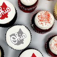 Ohio State (12 Cupcakes) · We’re celebrating Scarlet and Grey with these Buckeye themed cupcakes. Perfect for any stude...