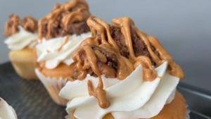 Salted Caramel  (Standard Size) · Salt and caramel unite! Our homemade toffee and caramel inspire this decadent cupcake. A tas...