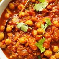 +Channa Masala · ...chickpeas simmered with onion, tomatoes and spices. (vegan, contains no meat, gluten free...
