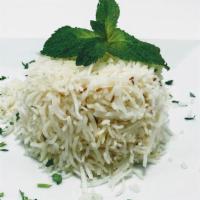 +Basmatee Rice · ...basmatee rice cooked with cumin. (vegan, contains no dairy, contains no meat,  gluten fre...