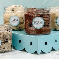 Edible Cookie Dough · Decadent dough with intense flavor such at Chocolate Chip, Cookies & Cream, Birthday Cake an...