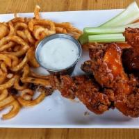 Nashville Chicken Strips · Tender breaded chicken strips fried to. perfection then dipped in our Nashville hot. sauce (...