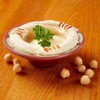Small Hummus · Chickpea puree with tahini sauce, lemon juice and fresh garlic