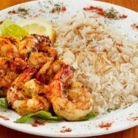 Grilled Jumbo Shrimp · Jumbo shrimp marinated in olive oil, garlic, herbs and spices, then grilled.